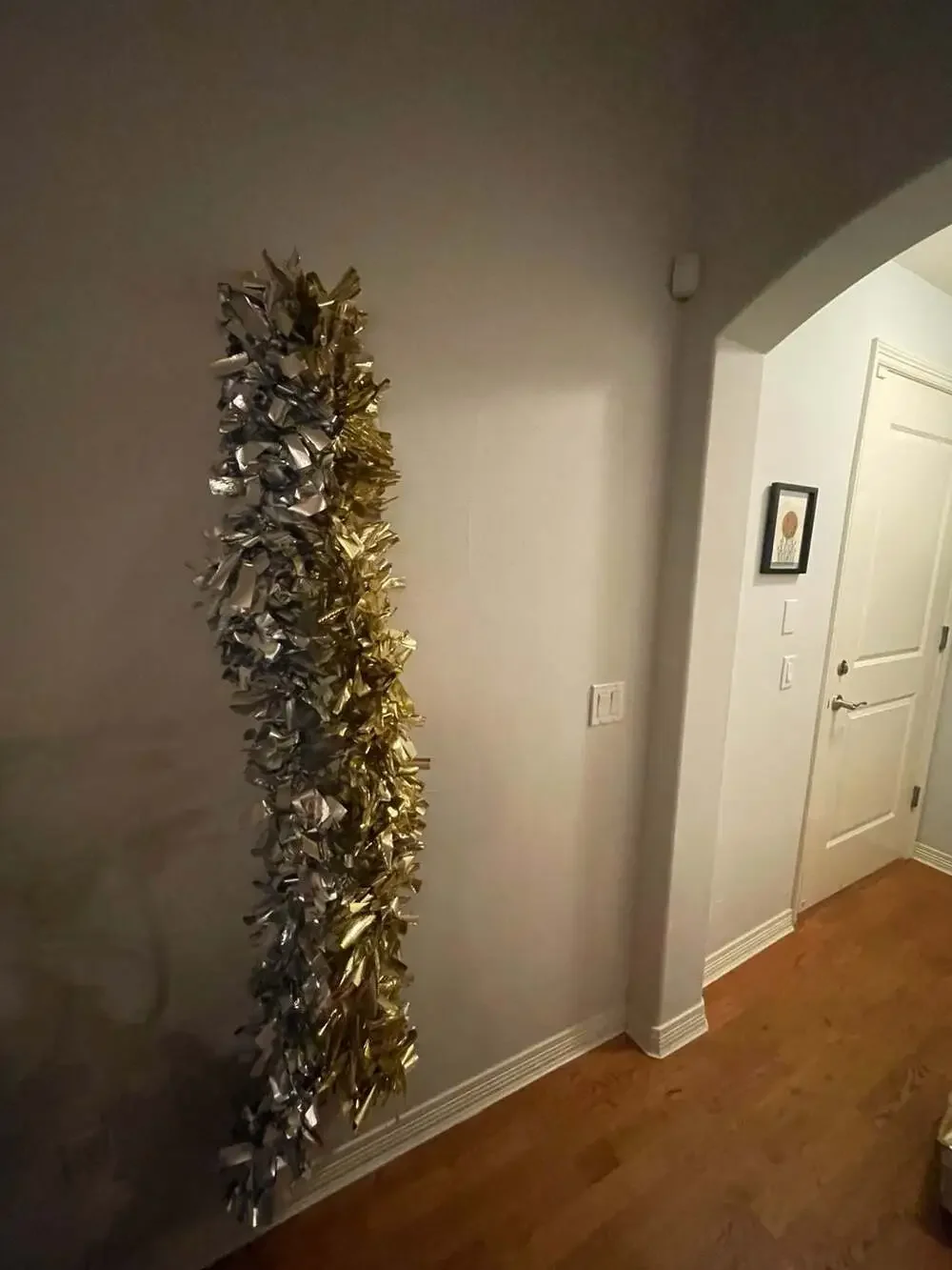 Gold and Silver Metallic Tinsel Party Garland